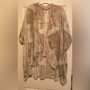 Cato open front kimono